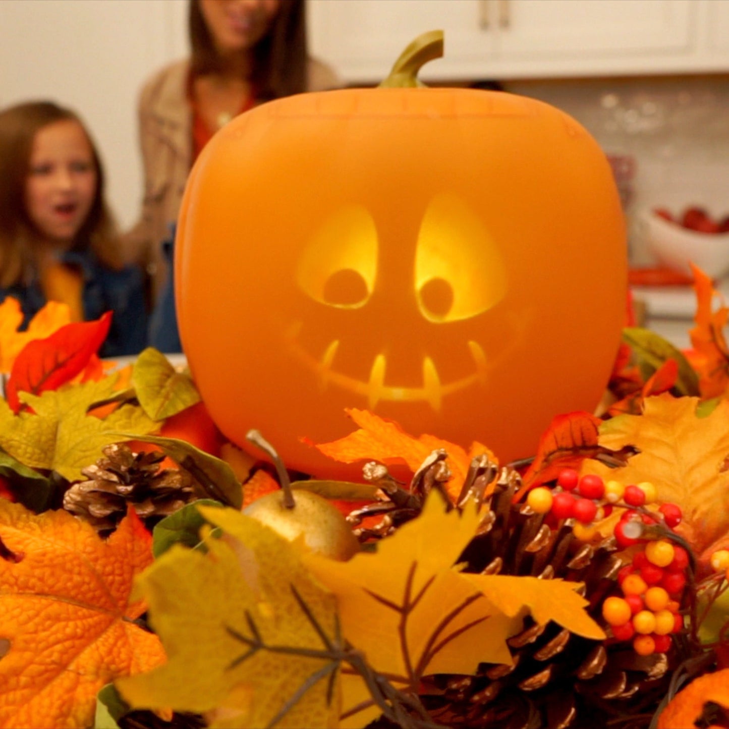 12 Inch Jabberin' Jack | The Talking Animated Pumpkin with Built-In Projector & Speaker