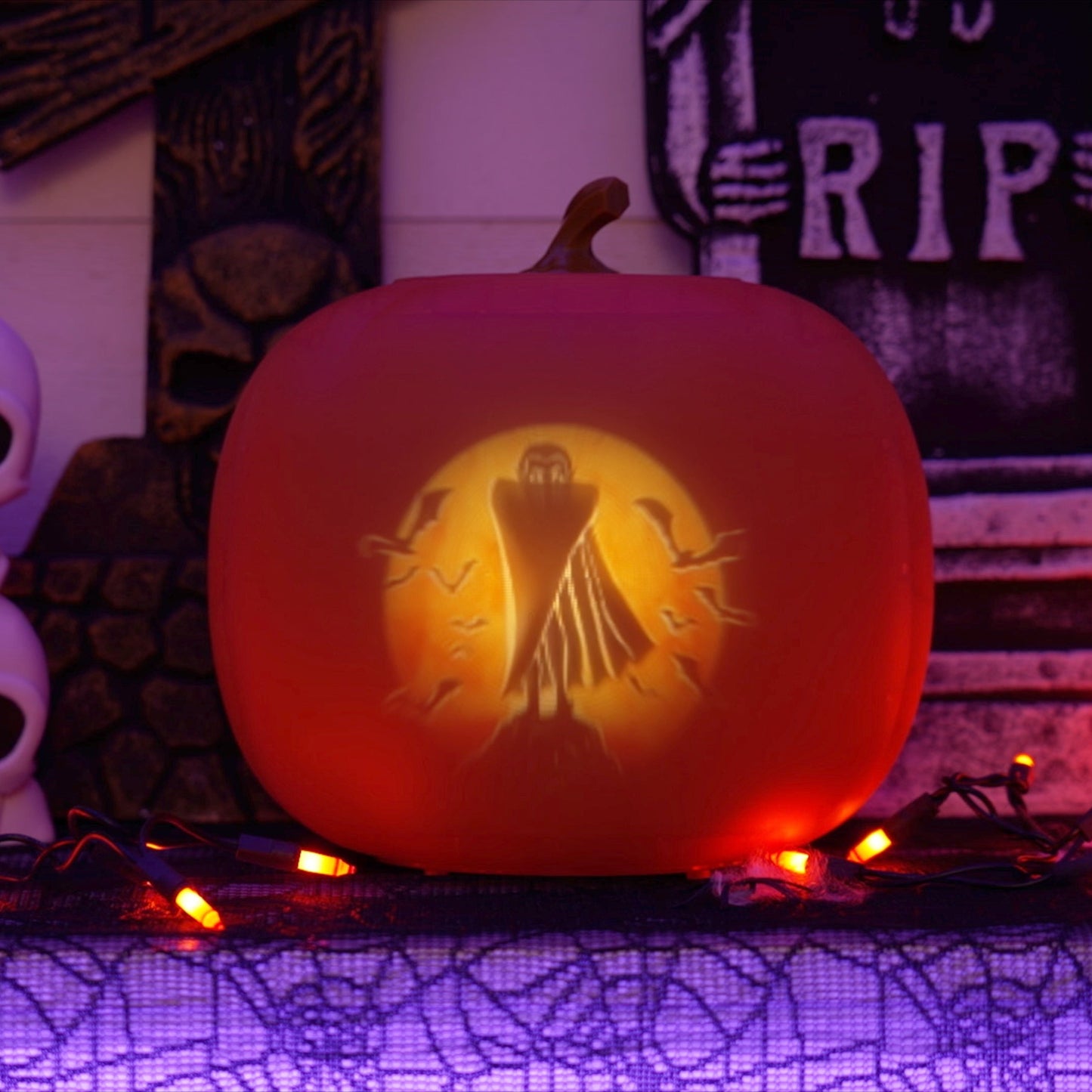 12 Inch Jabberin' Jack | The Talking Animated Pumpkin with Built-In Projector & Speaker