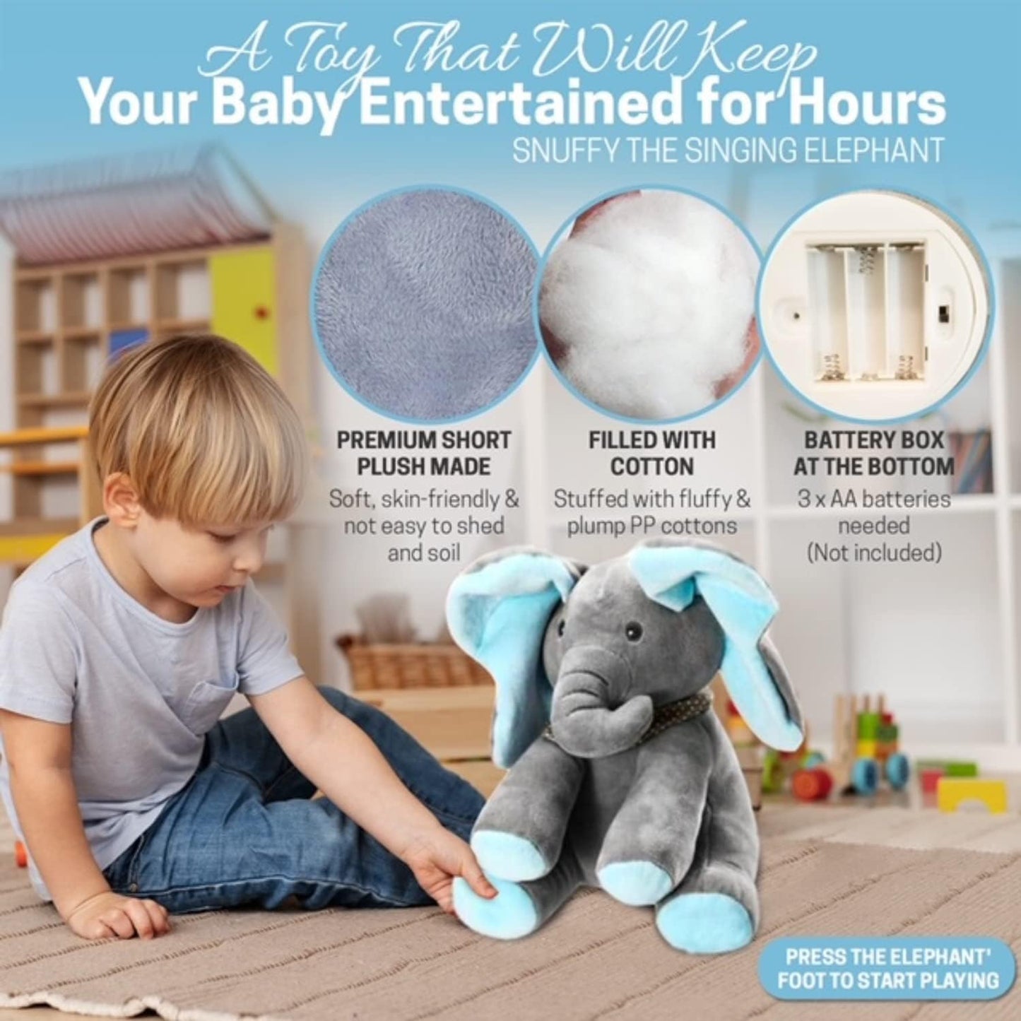 Boophant™ Peek a Boo Talking Elephant