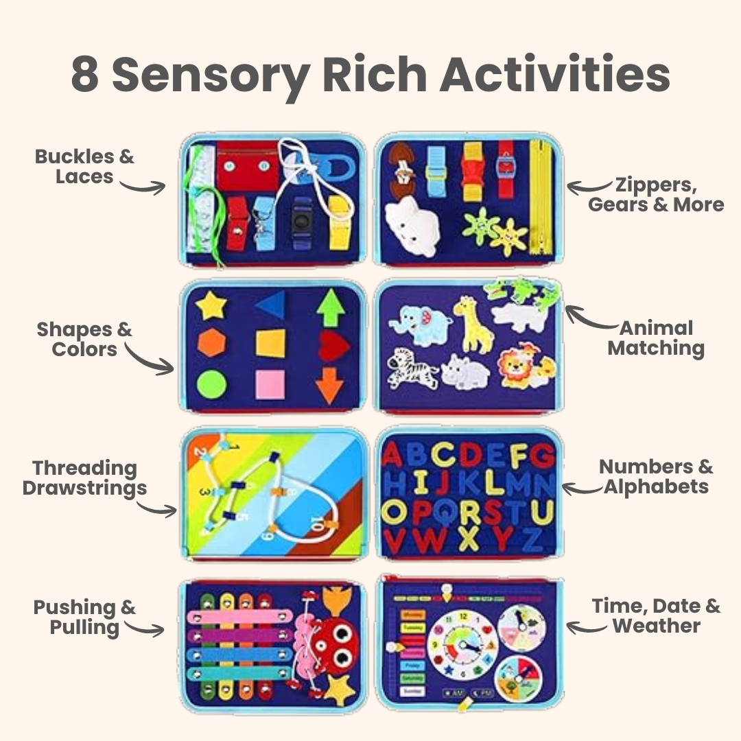 Kiddla™ Tablero de actividades Montessori