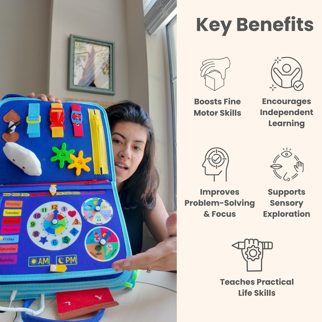 Kiddla™ Tablero de actividades Montessori