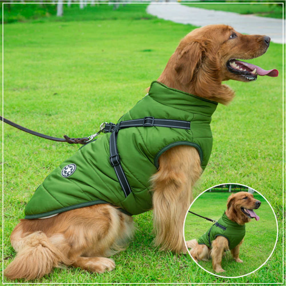 WarmPup™ - Waterproof Winter Jacket with Built-in Harness