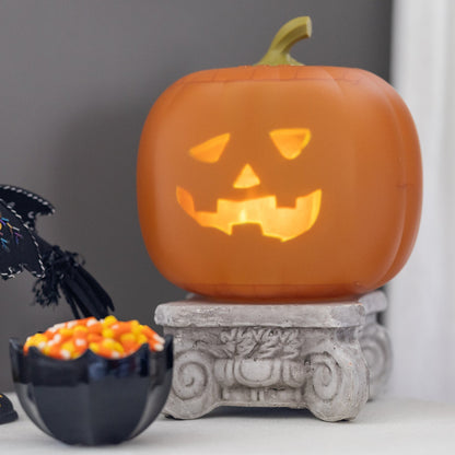 12 Inch Jabberin' Jack | The Talking Animated Pumpkin with Built-In Projector & Speaker