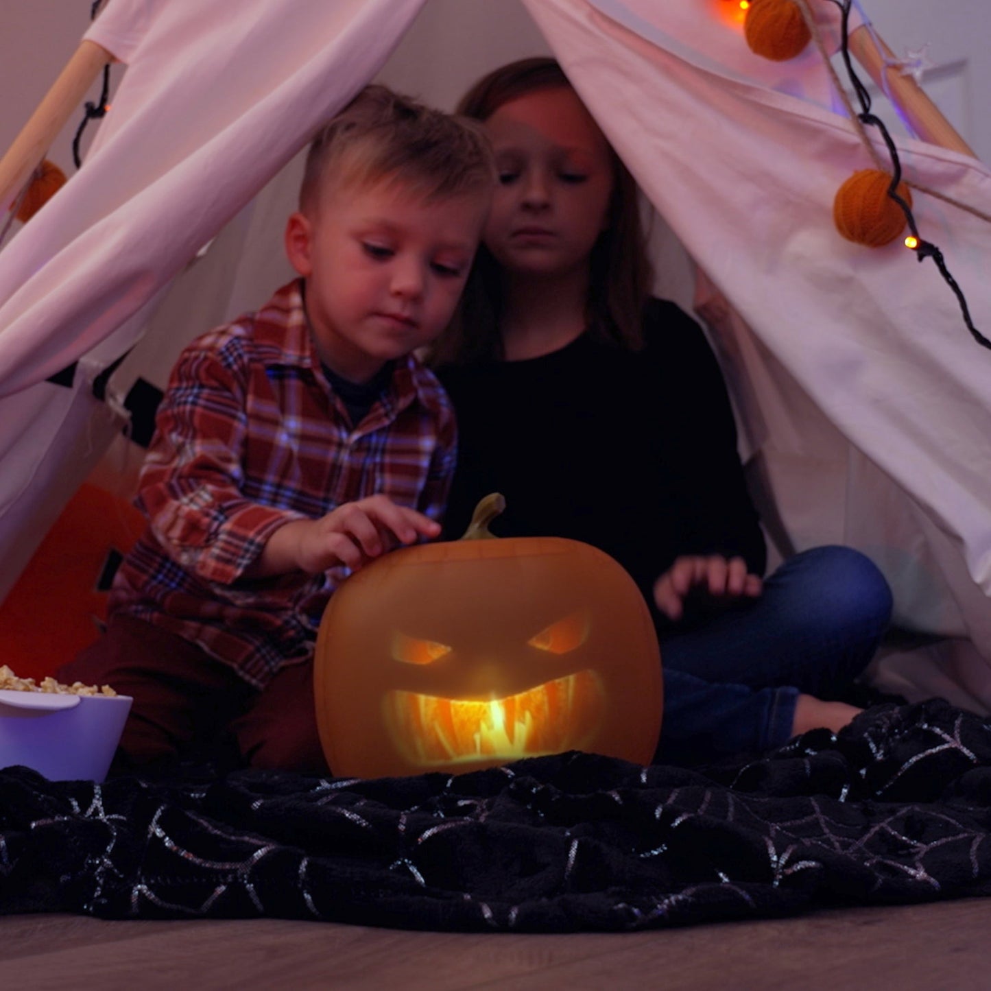 12 Inch Jabberin' Jack | The Talking Animated Pumpkin with Built-In Projector & Speaker