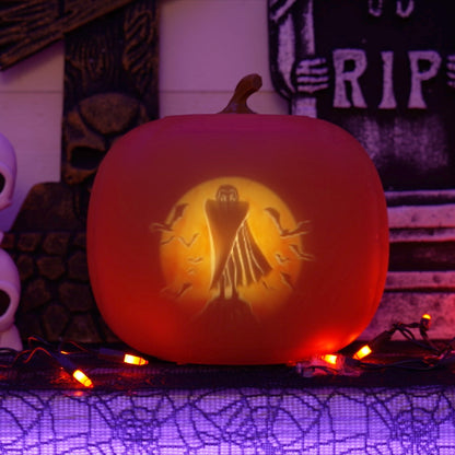 12 Inch Jabberin' Jack | The Talking Animated Pumpkin with Built-In Projector & Speaker