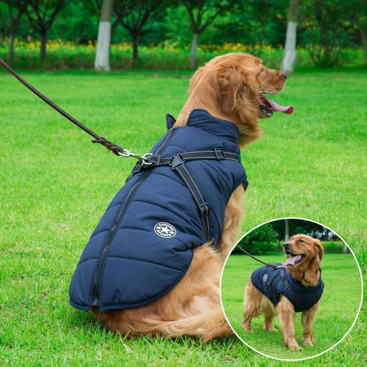 WarmPup™ - Waterproof Winter Jacket with Built-in Harness