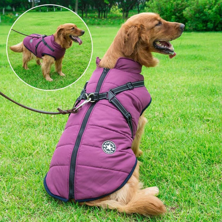 WarmPup™ - Waterproof Winter Jacket with Built-in Harness