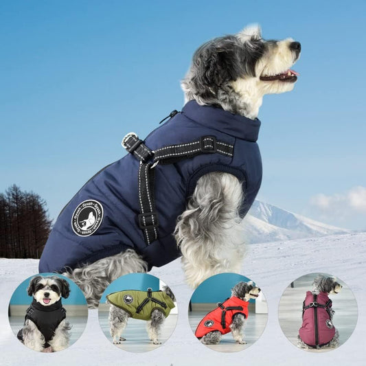 WarmPup™ - Waterproof Winter Jacket with Built-in Harness
